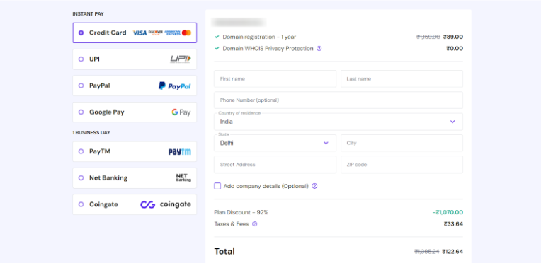 Complete The Checkout Process