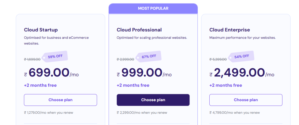 Hostinger Cloud Hosting Indian Pricing