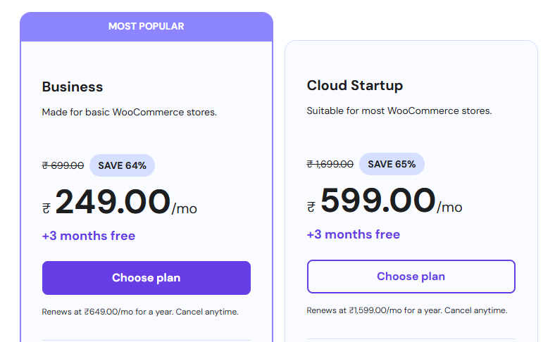 Hostinger WooCommerce Hosting Indian Pricing